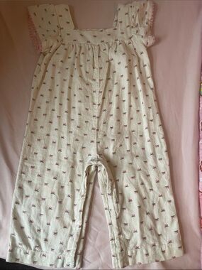 GAP Cream flowers romper